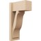 Ekena Millwork 8-in W x 14-in D x 26-in H Funston Block Rough Cedar Woodgrain TimberThane Outlooker, Primed Tan OUTUR080X14X26FST44RCPR - alternate 1